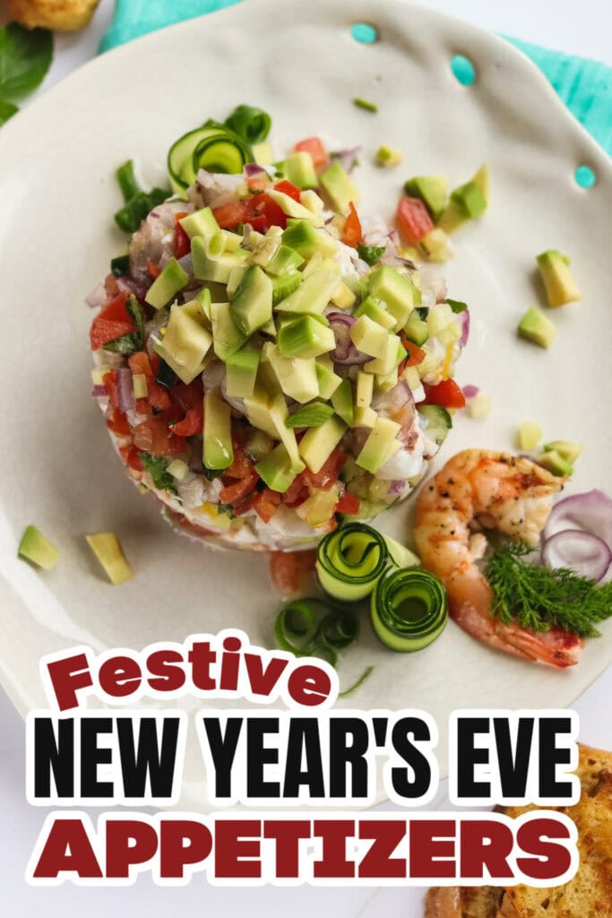 New Years Appetizers-Chilled Shrimp Ceviche