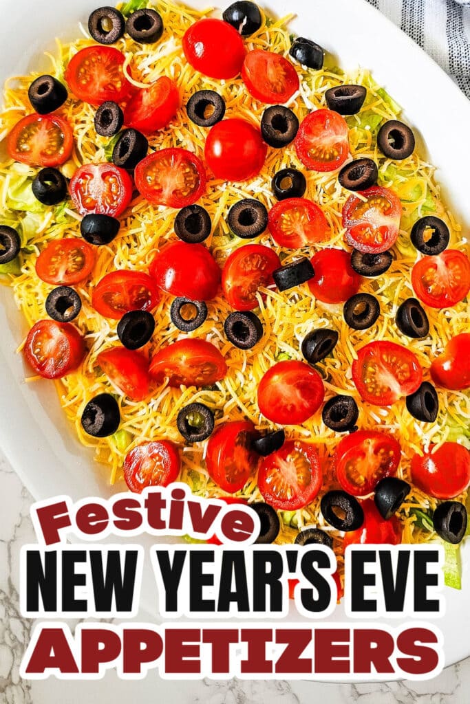 New Years Appetizers- Classic Taco Dip