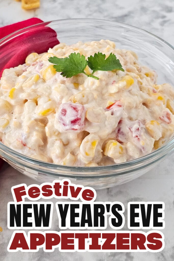 New Years Appetizers-Fiesta Corn Dip