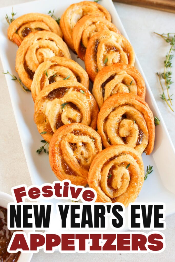 New Years Appetizers-Fig and Goat Cheese Pinwheel