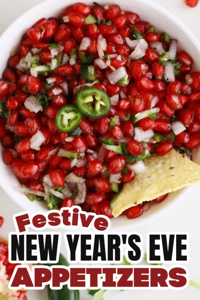 New Years Appetizers-Fresh Pomegranate Salsa