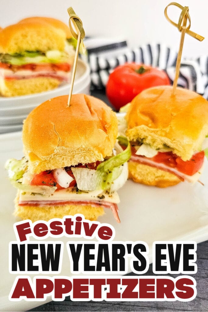 New Years Appetizers- Italian Sub Sliders
