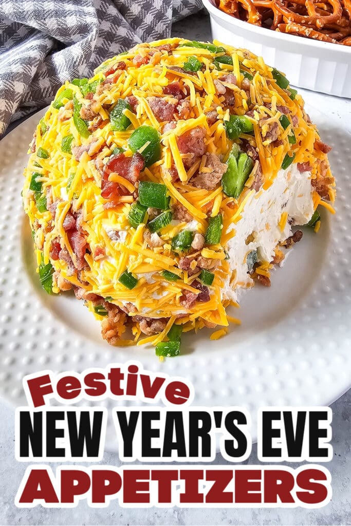 New Years Appetizers-Jalapeno Popper Cheeseball