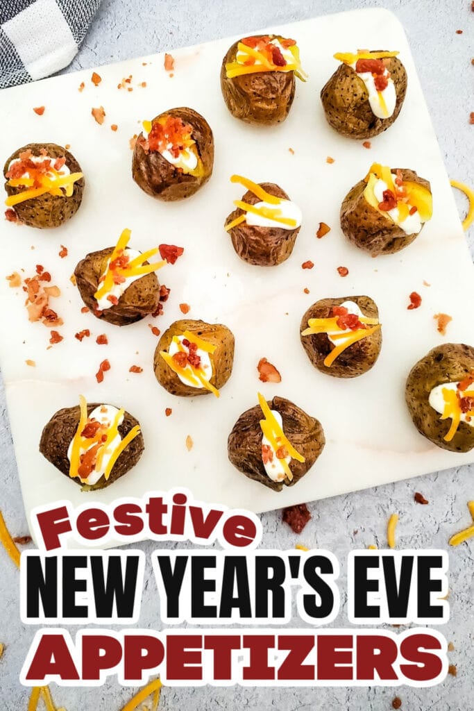 New Years Appetizers- Loaded Mini Baked Potato Bites