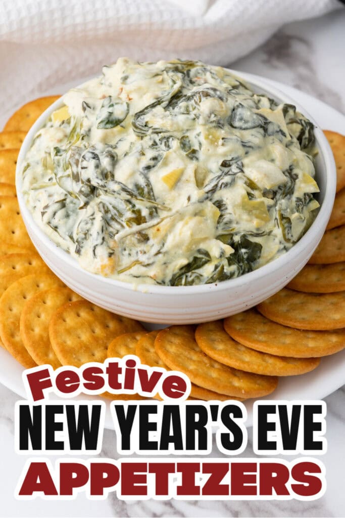 New Years Appetizers-Spinach Artichoke Dip