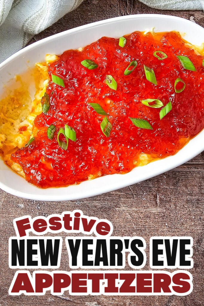 New Years Appetizers-Sweet & Spicy Pepper Jelly Cheese Dip