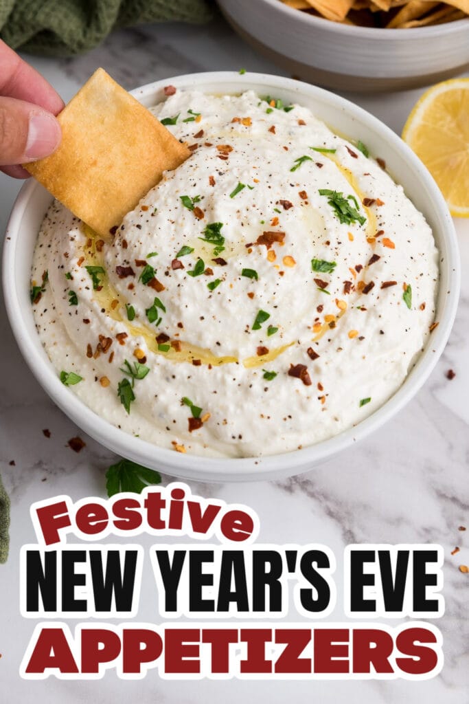 New Years Appetizers-Whipped Feta Dip