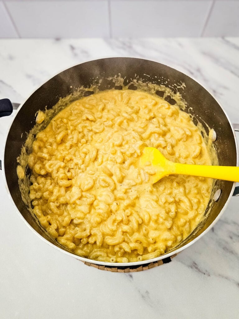 Crab Mac and Cheese Process Photo
