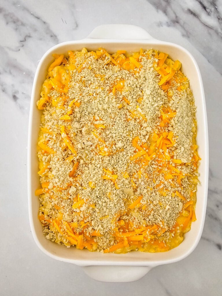 Crab Mac and Cheese Process Photo