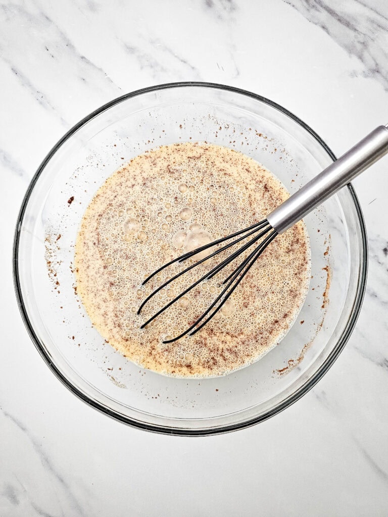 Cinnamon Apple French Toast Casserole Process Photo