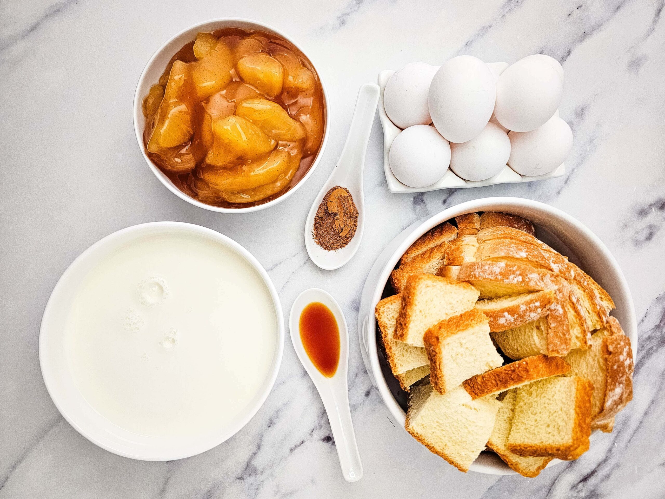Cinnamon Apple French Toast Casserole Process Ingredients