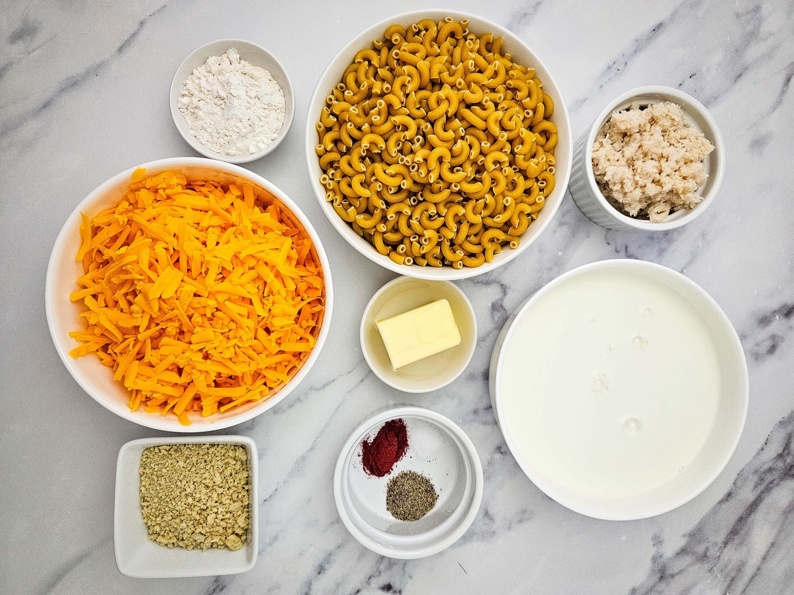 Crab Mac and CheeseProcess Ingredients
