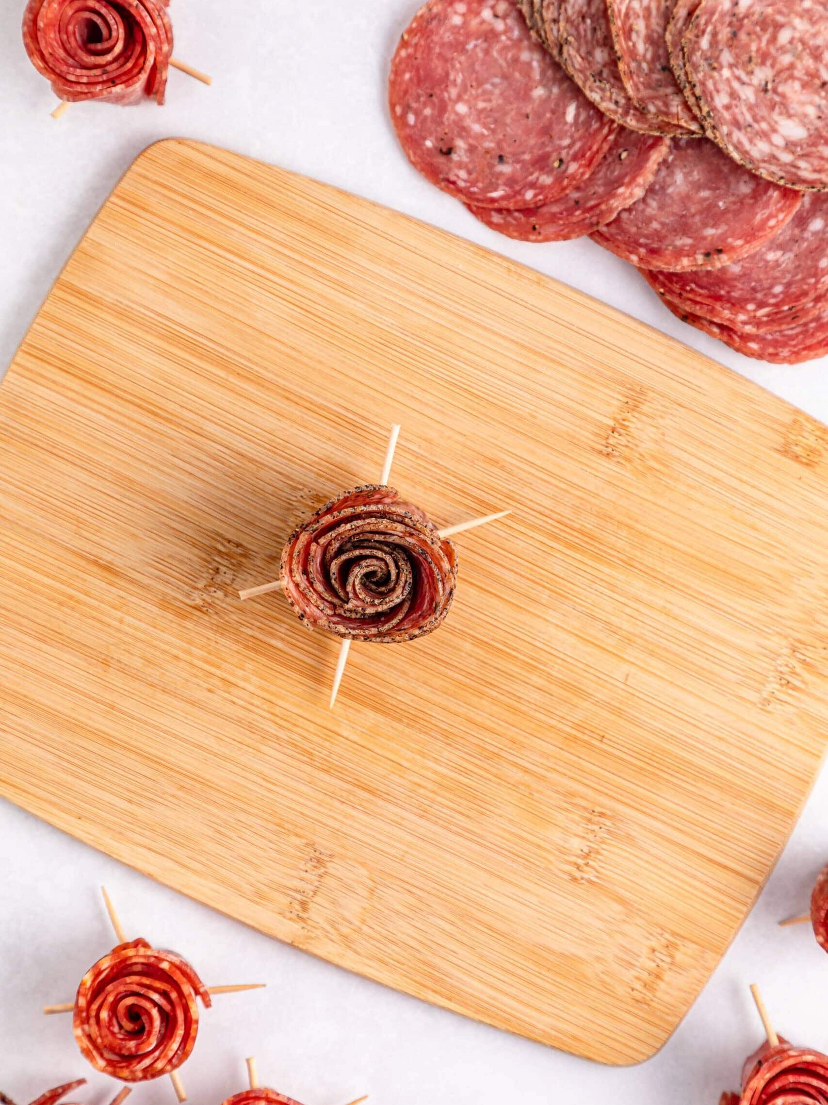 Christmas Tree Charcuterie Board on a Grazing Table
Process Photo