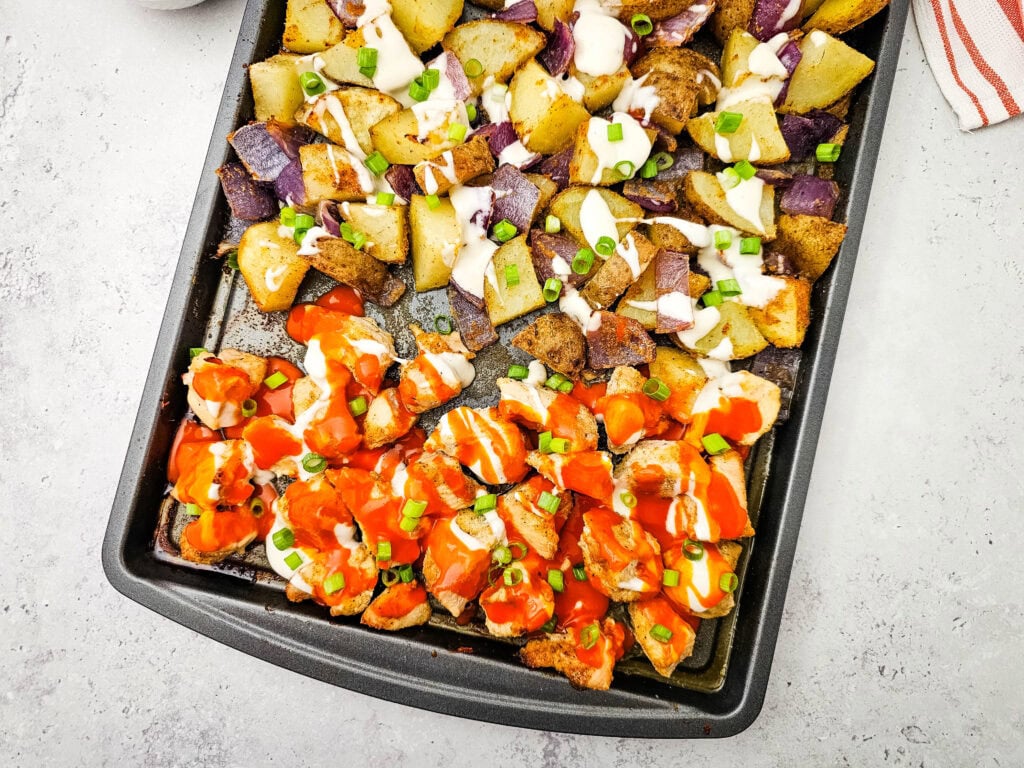 Sheet Pan Buffalo Chicken