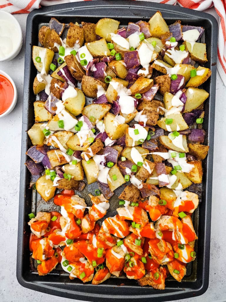 Sheet Pan Buffalo Chicken