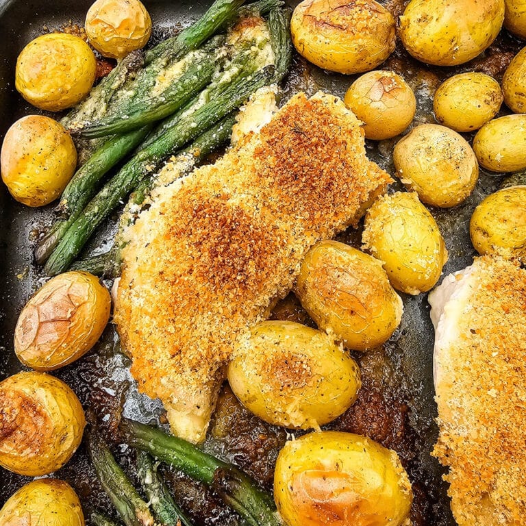 Sheet Pan Parmesan Crusted Chicken featured image copy