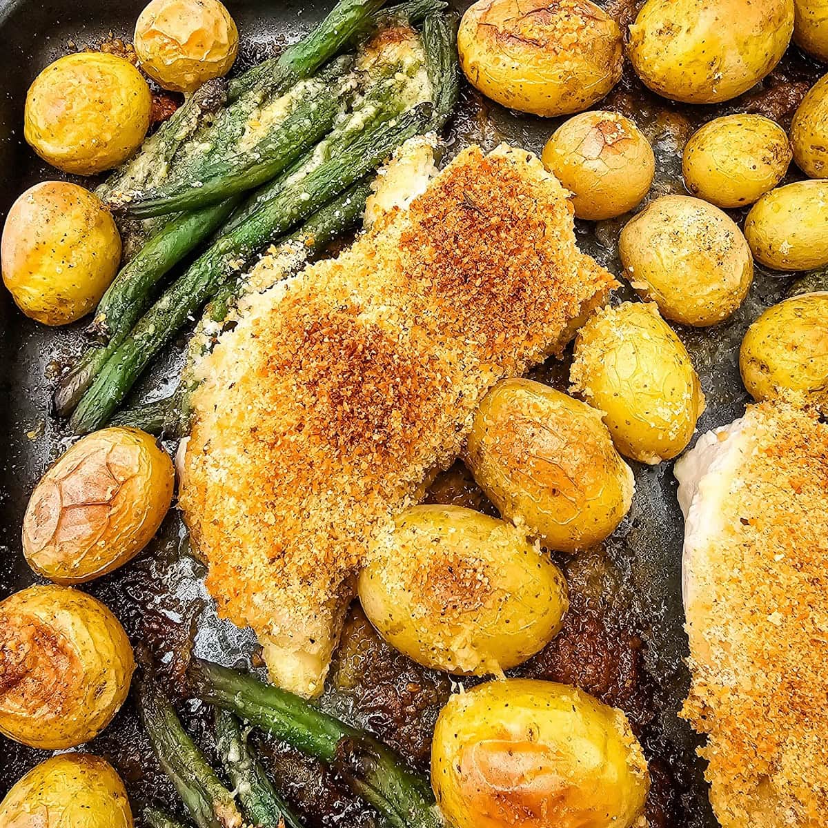 Sheet Pan Parmesan Crusted Chicken featured image copy