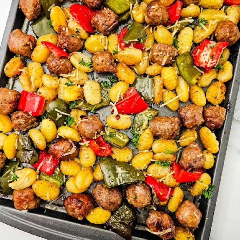 Sheet Pan Sausage and Gnocchi featured image copy