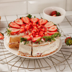 Strawberry Shortcake Layer Cake featured image copy