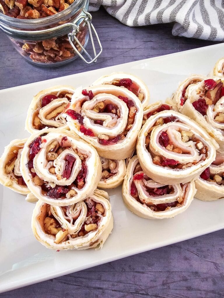Turkey Cranberry Pecan Pinwheels