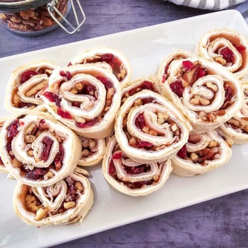 Turkey Cranberry Pecan Pinwheels