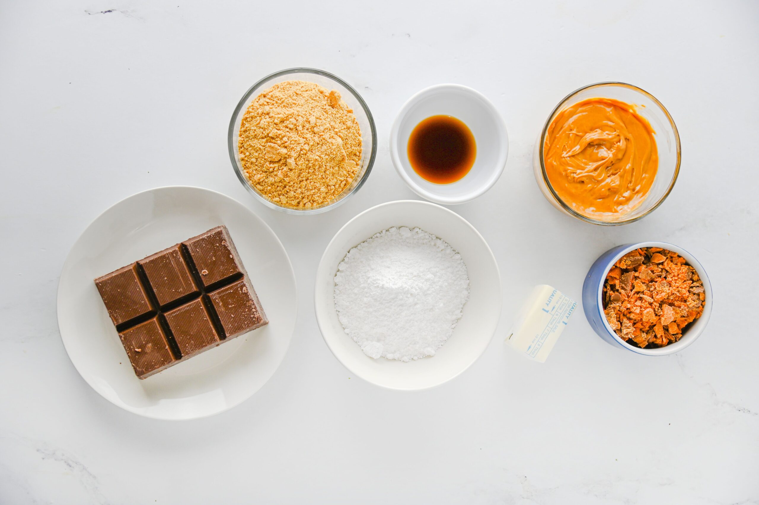 Butterfinger Peanut Butter Balls Process Ingredients