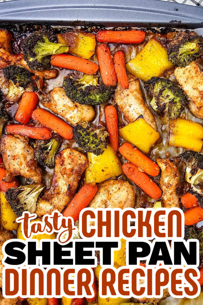 chicken sheet pan dinner - Sheet Pan Honey Garlic Chicken and Veggies