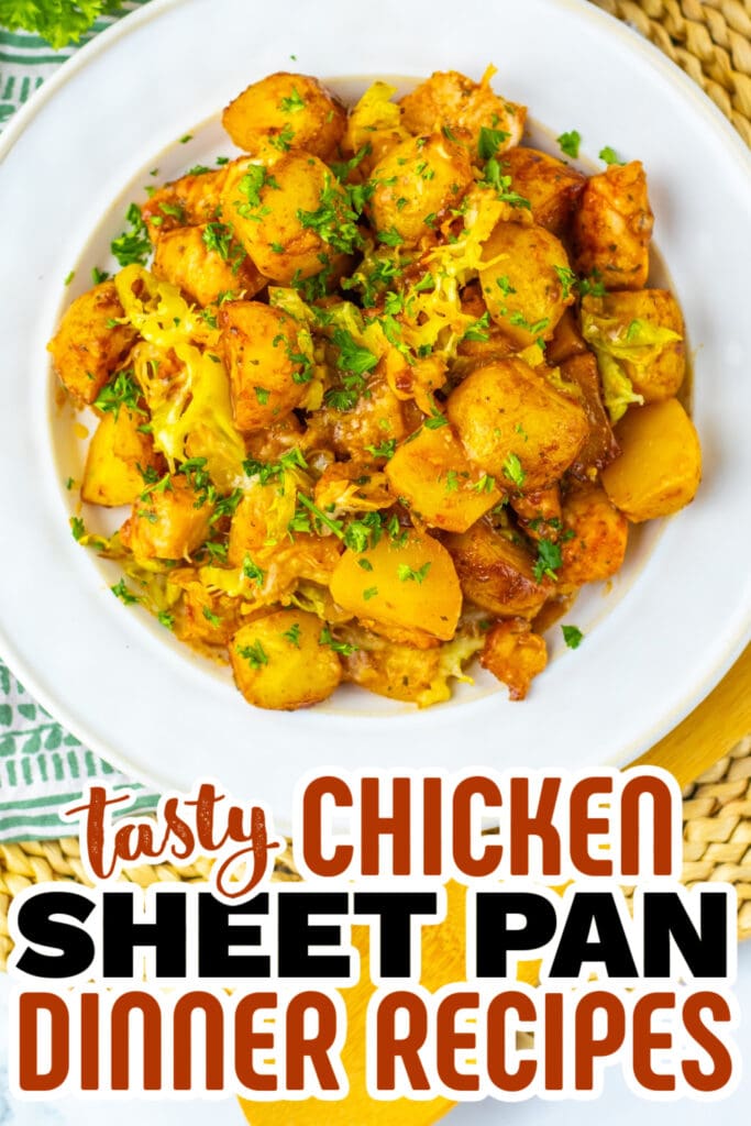 chicken sheet pan dinner - Sheet Pan Mississippi Chicken and Potatoes copy