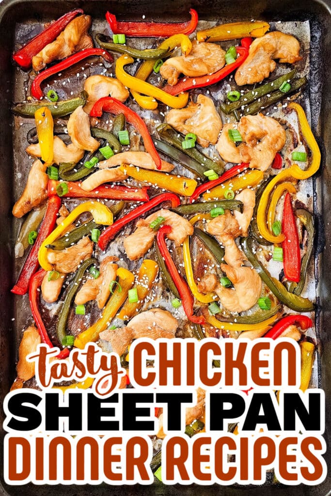chicken sheet pan dinner - Sheet Pan Teriyaki Chicken and Peppers copy