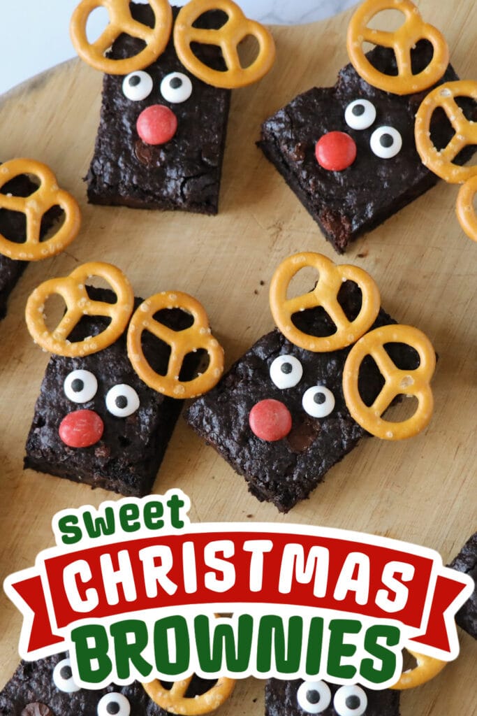 christmas brownies - Christmas Rudolph Brownies copy