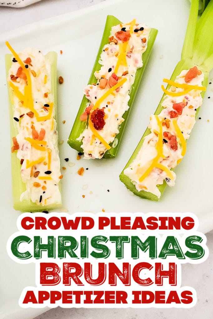 christmas brunch appetizer -Bacon and Cheese Stuffed Celery copy
