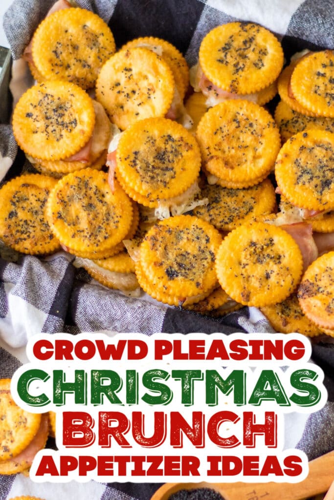 christmas brunch appetizer - Buttery Ritz Ham Sandwiches copy
