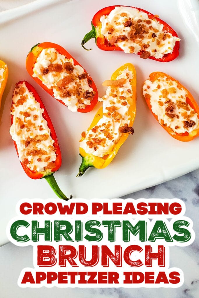 christmas brunch appetizer - Cheesy Bacon Stuffed Mini Peppers copy