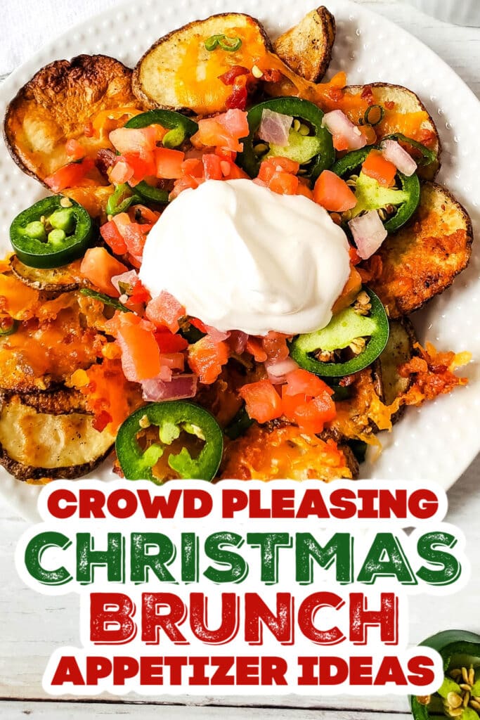 christmas brunch appetizer - Cheesy Baked Irish Nachos copy