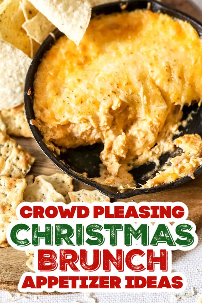 christmas brunch appetizer - Cheesy Buffalo Spicy Chicken Dip copy