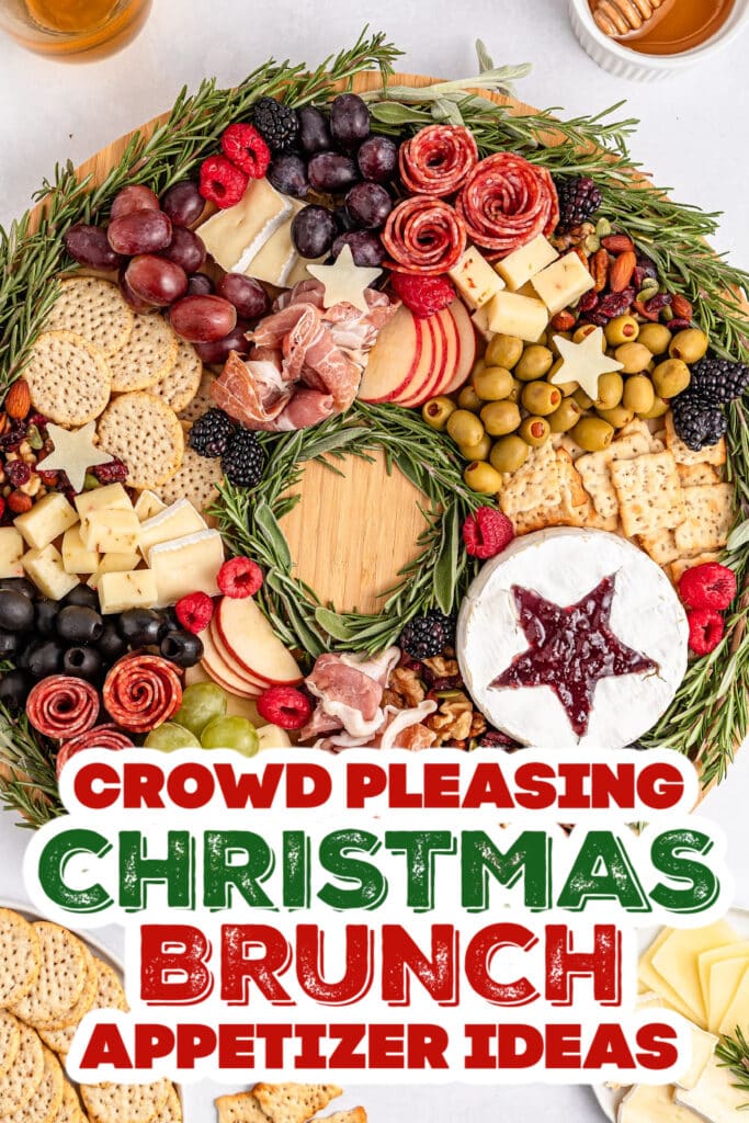 christmas brunch appetizer - Festive Wreath Charcuterie Board copy 2