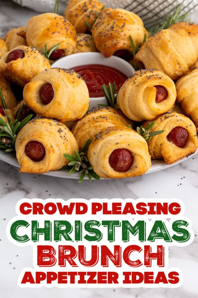 christmas brunch appetizer - Flaky Mini Piggies in a Blanket copy