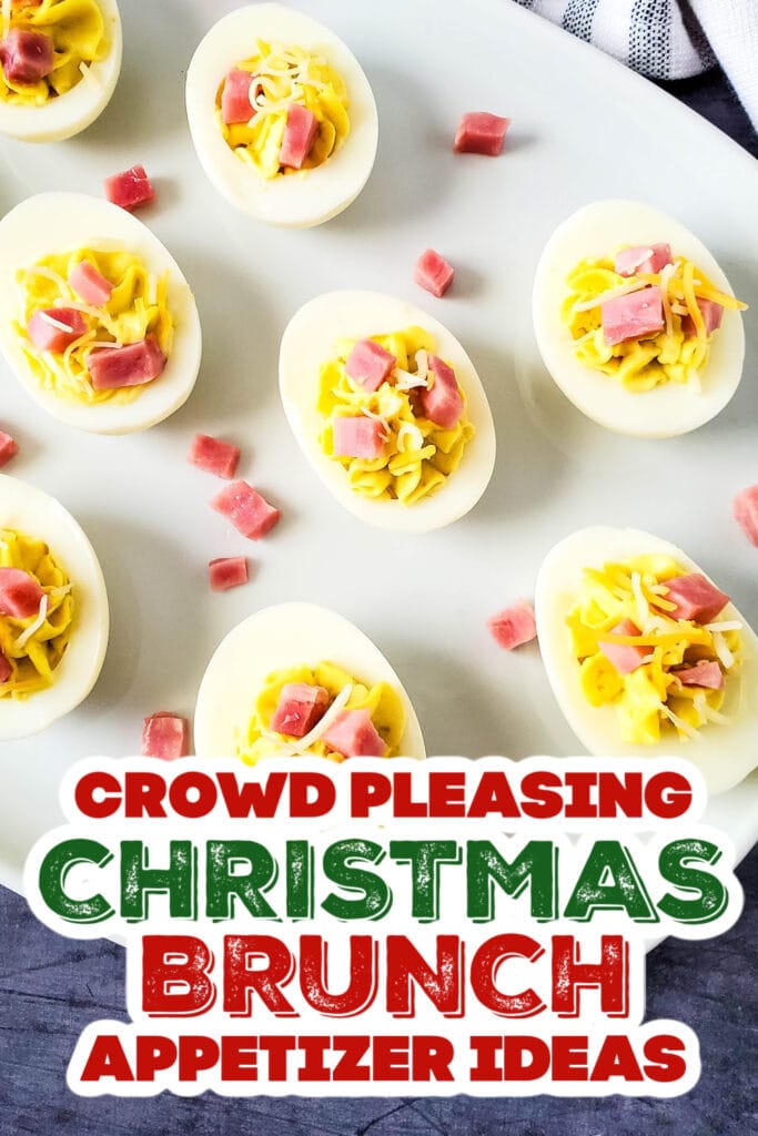 christmas brunch appetizer - Ham and Cheese Deviled Eggs copy