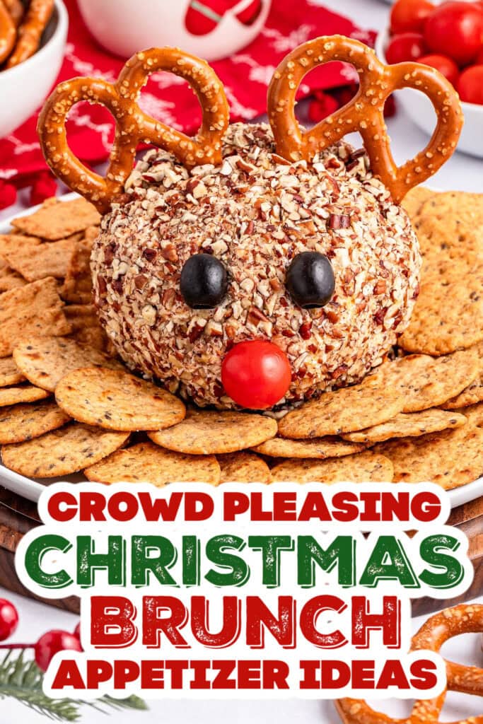 christmas brunch appetizer - Reindeer Cheese Ball copy