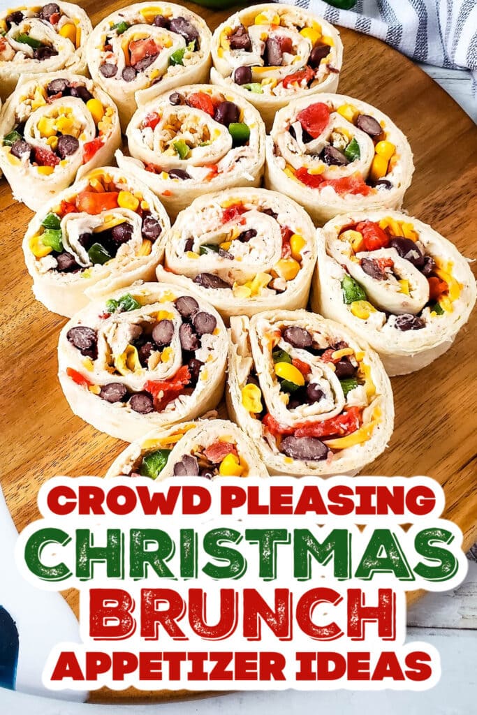 christmas brunch appetizer - Southwest Chicken Pinwheels copy