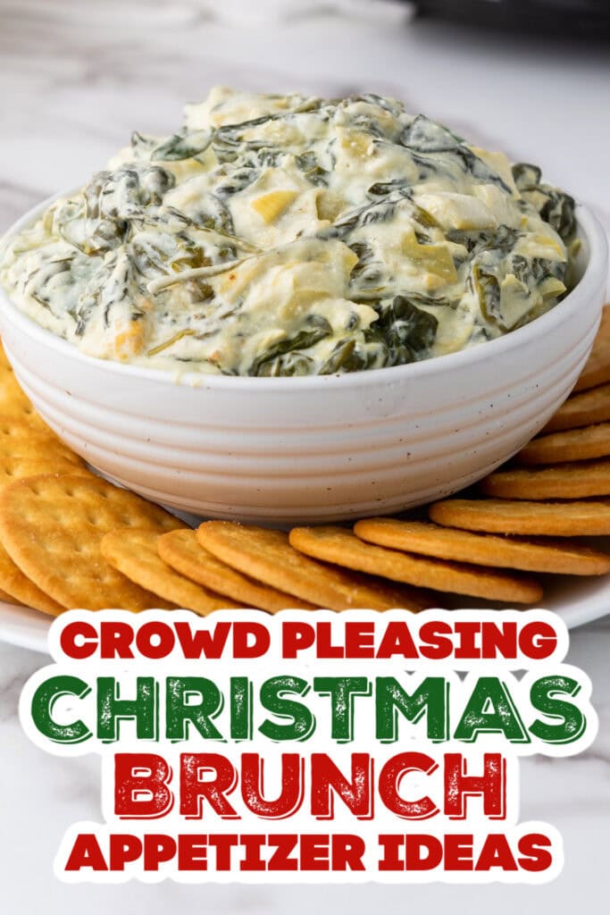 christmas brunch appetizer - Spinach Artichoke Dip copy