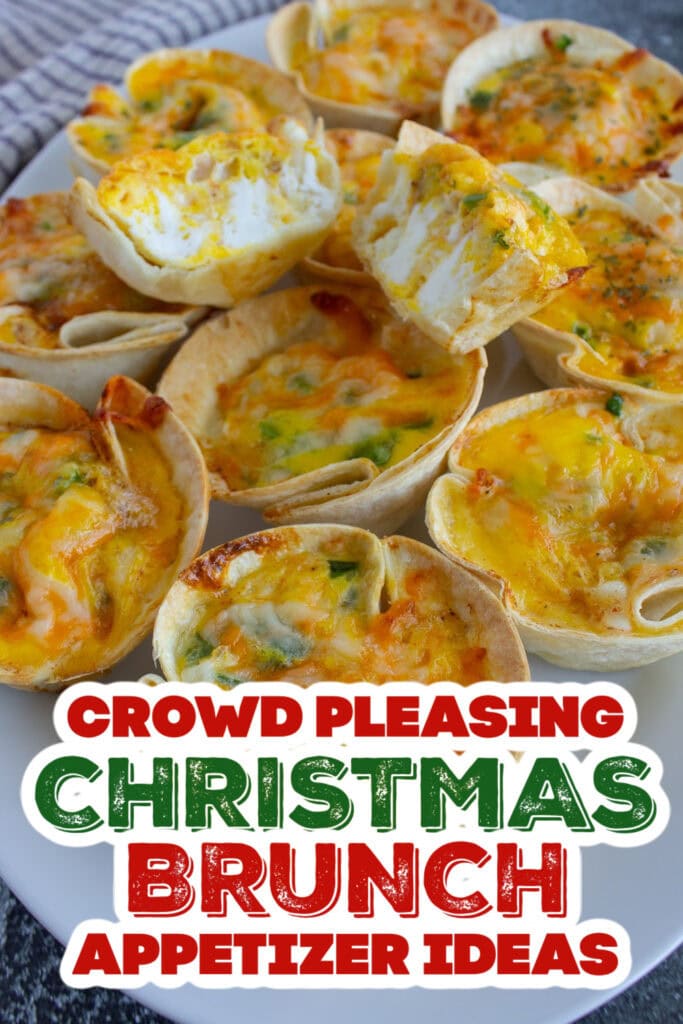 christmas brunch appetizer - Three Cheese Mini Quiches copy
