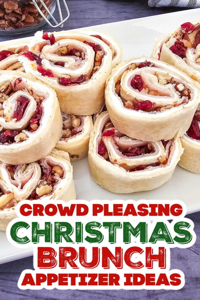christmas brunch appetizer - Turkey Cranberry Pinwheels copy