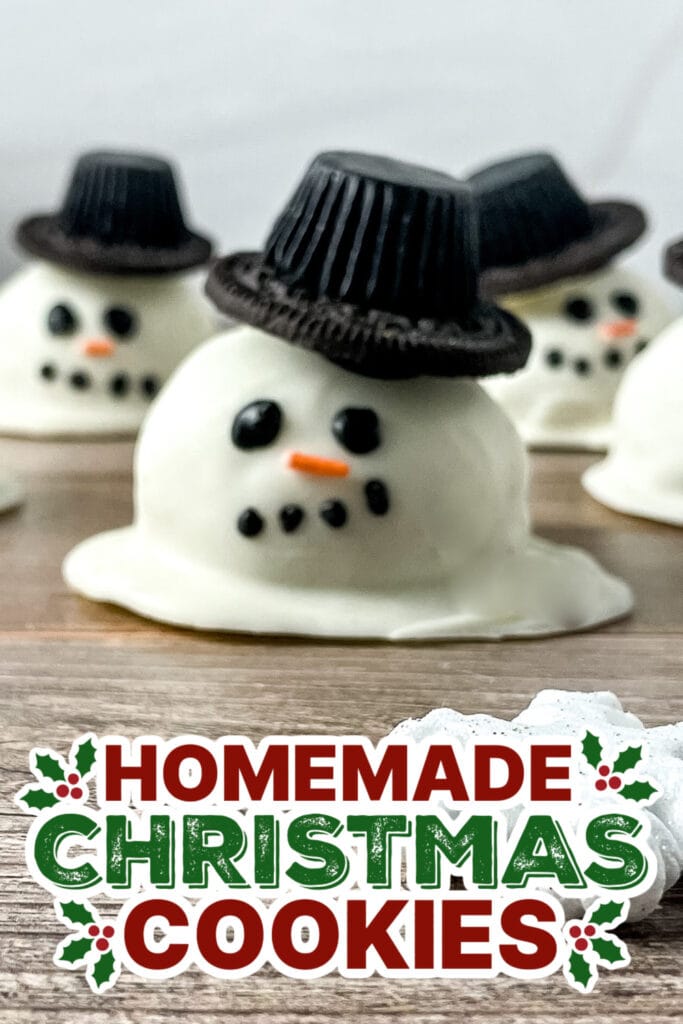 christmas cookies - Cookie Dough Snowman Truffles