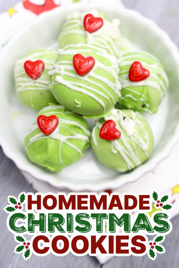 christmas cookies -Grinch-Themed Oreo Balls