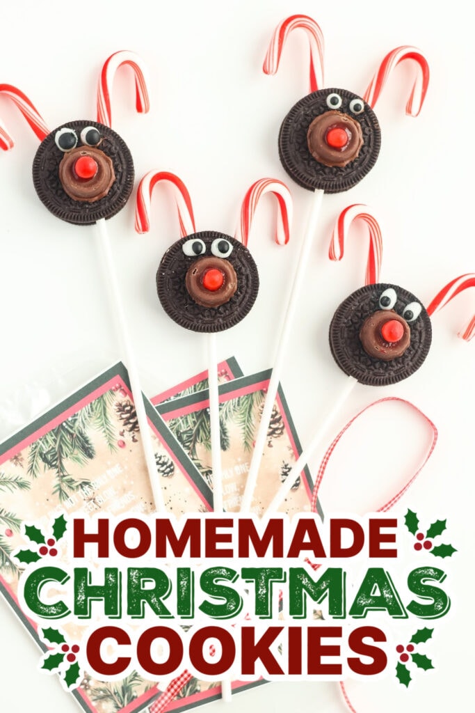 christmas cookies -Reindeer Oreo Pops