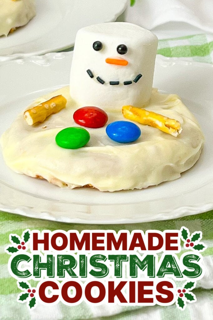 christmas cookies - Snowman Peanut Butter Cookies