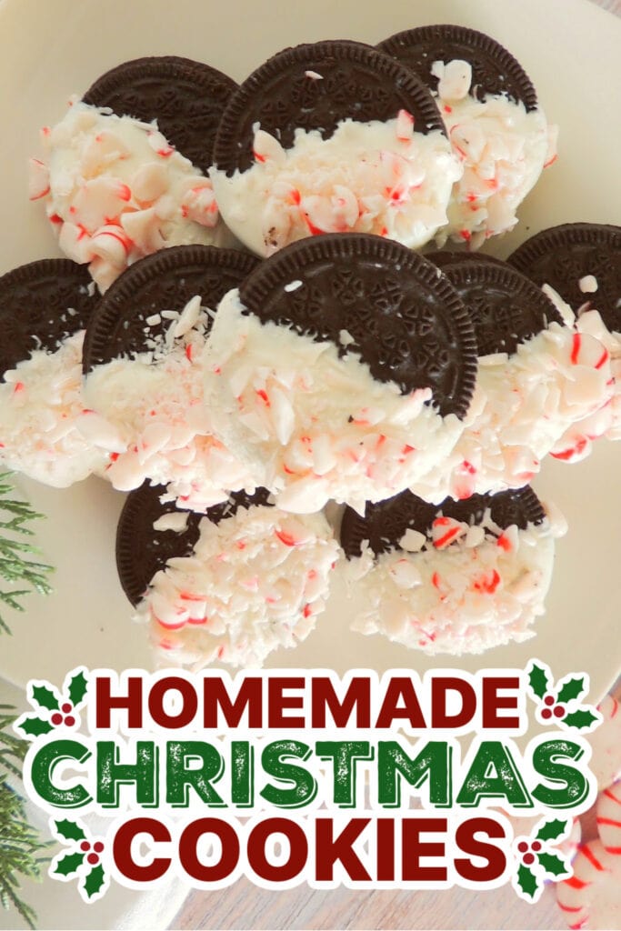 christmas cookies -Sweet Peppermint Oreos