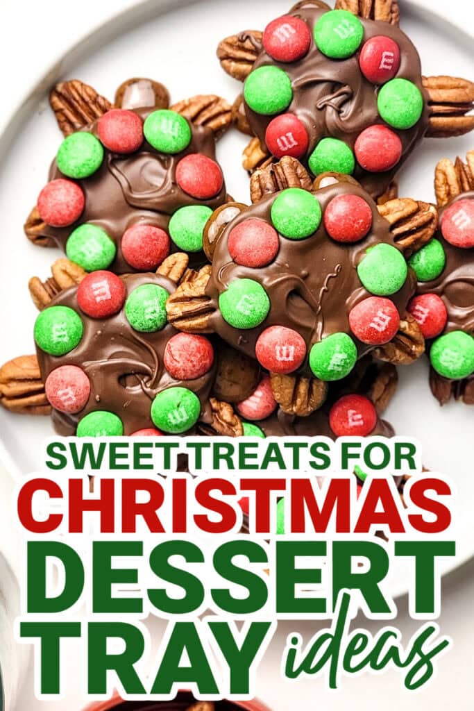 christmas dessert tray ideas - Chocolate Pecan Holiday Turtles copy