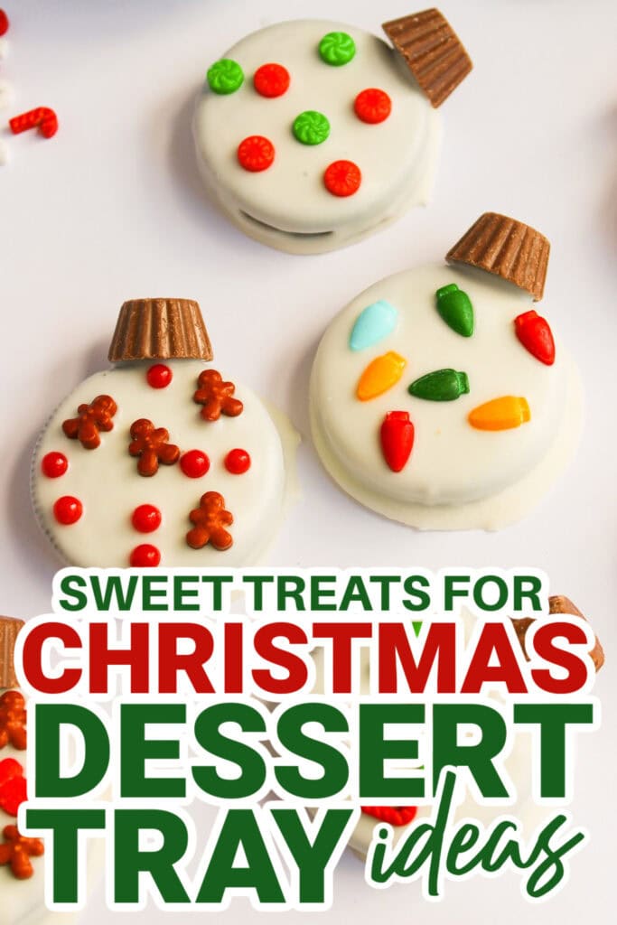 christmas dessert tray ideas - Christmas Ornament Oreos copy